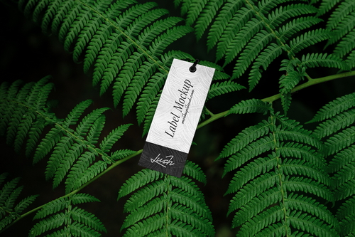 Tag Card Mockup Scene / Lush Series 01