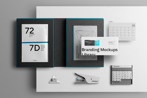 Branding Mockups Library Scene 02