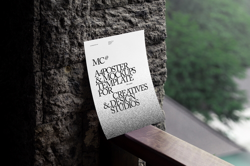 Poster Mockup Scene / Lush Series 01