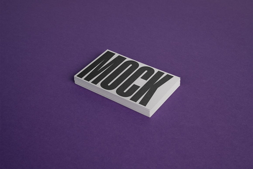 Business Cards Mockup 'Purp'