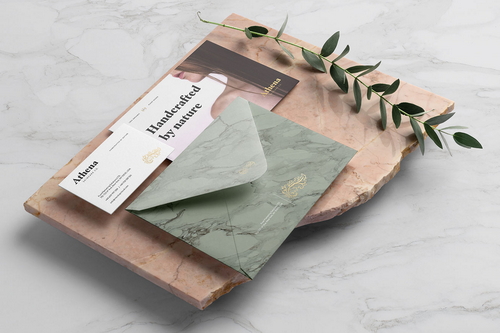 Athena Stationery Branding Mockup Scene 03