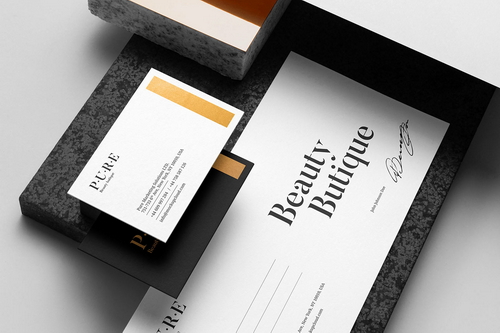 Pure Stationery Branding Mockup Scene 14