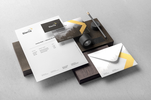 Sierra Stationery Branding Mockup Scene 04