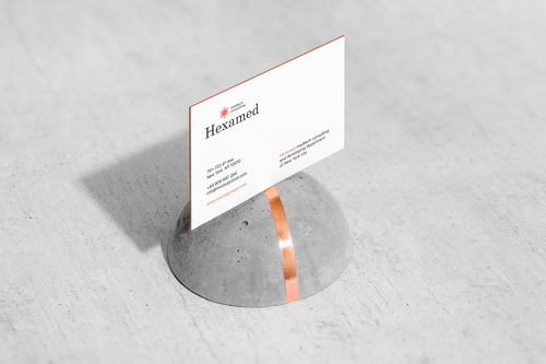 Hexamed Business Card Mockup Scene 06