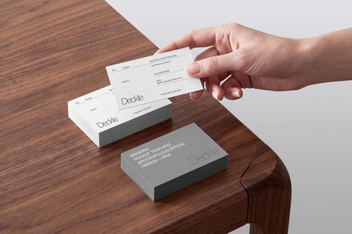 Business Cards Mockup / Deckle Series