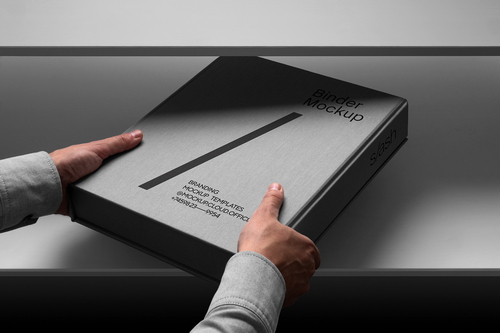 Binder Box Mockup Scene / Slash Series 04