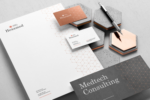 Hexamed Stationery Branding Mockup Scene 01