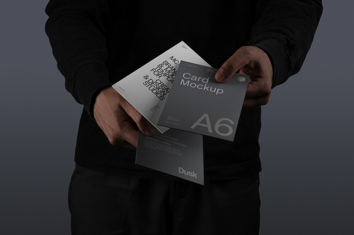 Flyer Cards Mockup Scene / Dusk Series