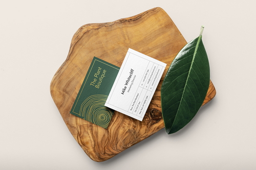 Flora Business Cards Mockup Scene 13