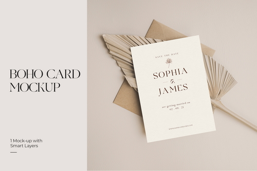 Boho Card Photo Mockups #01