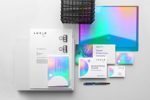 Lucid Stationery Branding Mockup Scene 07