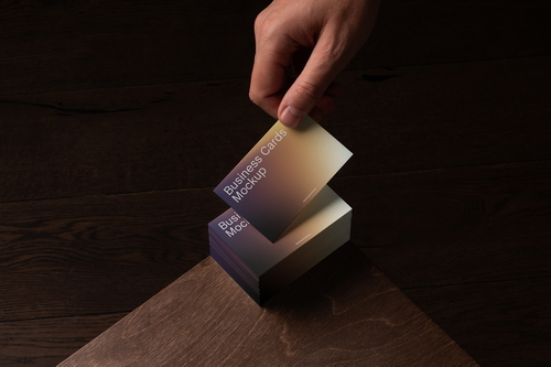 Business Cards Mockup / Oak Series