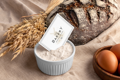 Business Card Bakery Mockup Scene 06