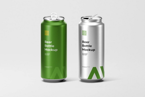 Beer Can Mockup