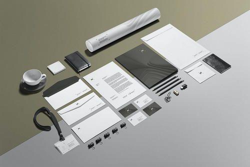 Business Stationery Branding Mockup Scene 01