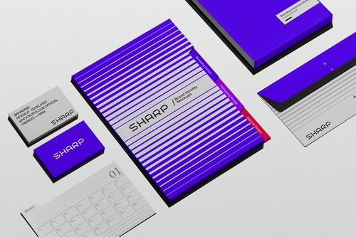 Branding Mockup Scene / Sharp Series 01