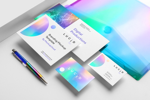 Lucid Stationery Branding Mockup Scene 08