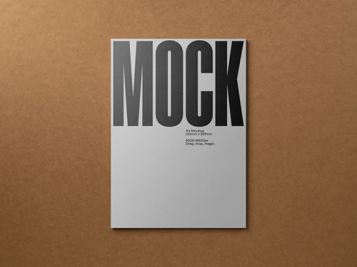Poster / A4 Letterhead Mockup 'Craft'