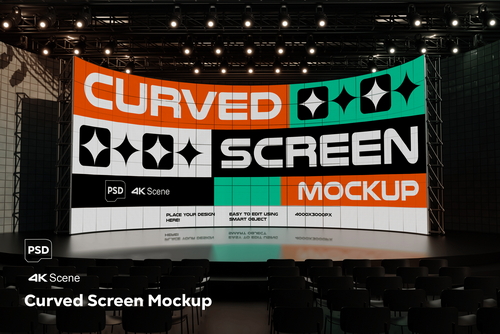 Curved Screen Mockup