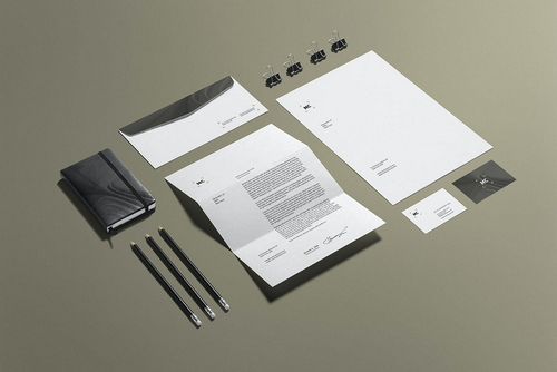 Business Stationery Branding Mockup Scene 03