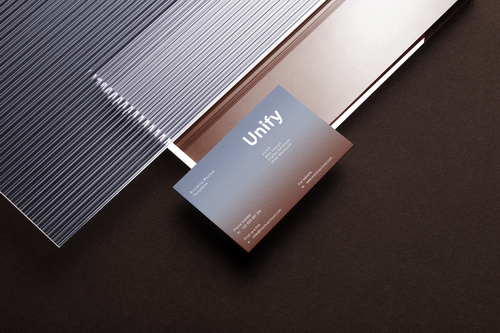 Unify Business Card Branding Mockup Scene 19
