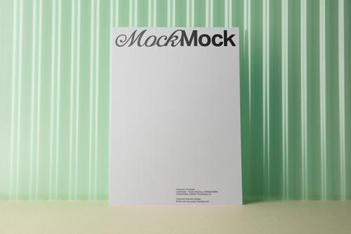 Letterhead / Poster Mockup 'Poolside'