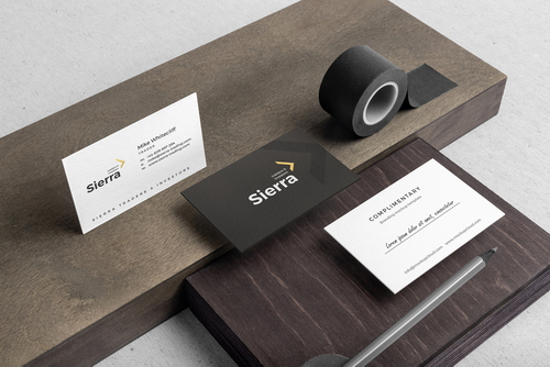 Sierra Business Cards Branding Mockup Scene 11