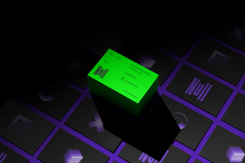 Business Cards Mockup Scene 03 / Null Series