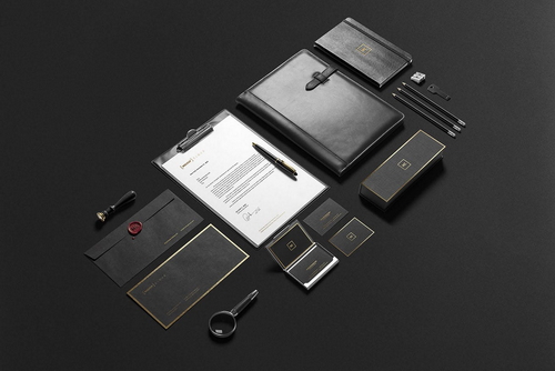Premium Stationery Branding Mockup Scene 01
