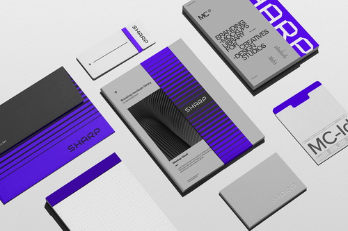 Branding Mockup Scene / Sharp Series 02