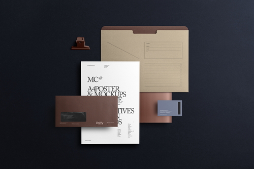 Unify Branding Stationery Mockup Scene 05