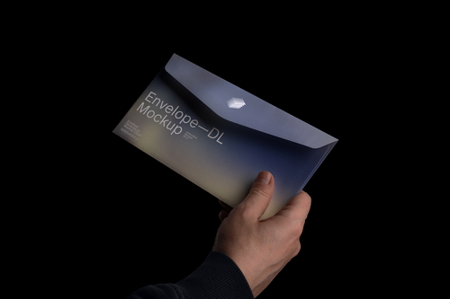 Envelope DL Mockup Scene / Blackout Series