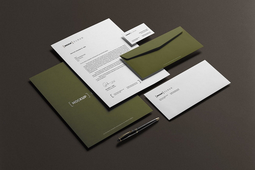 Corporate Stationery Branding Mockup Scene 04