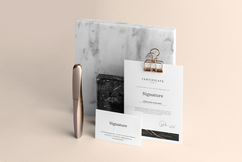 Signature Branding Mockup Scene 10