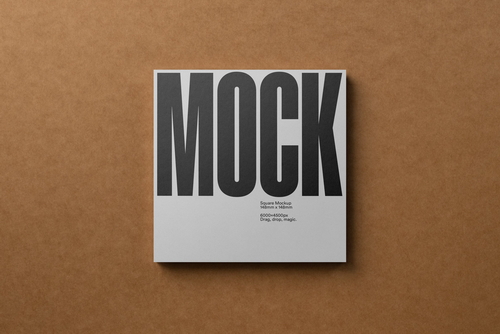 Square Card Mockup 'Craft'