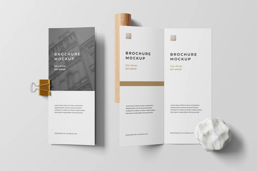Bifold Brochure Mockup For Branding