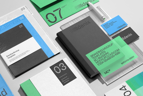 Idenix Branding Stationery Mockup Scene 01