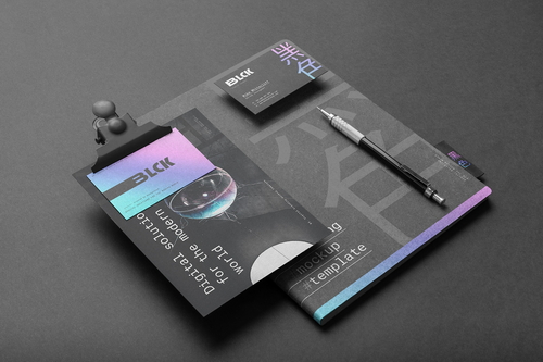 Blck Branding Stationery Mockup Scene 07