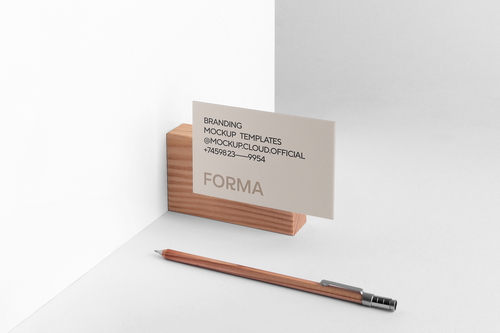Forma Business Cards Branding Mockup Scene 13