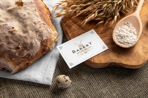 Business Card Bakery Mockup Scene 18