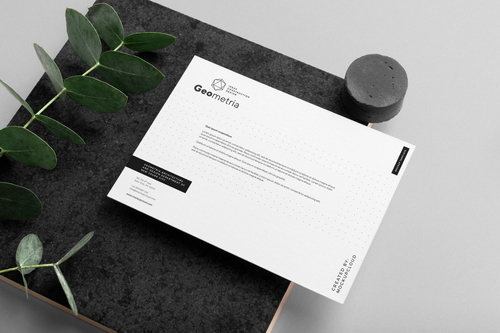 Geometria Card Branding Mockup Scene 14