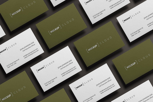 Corporate Business Cards Mockup Scene 06