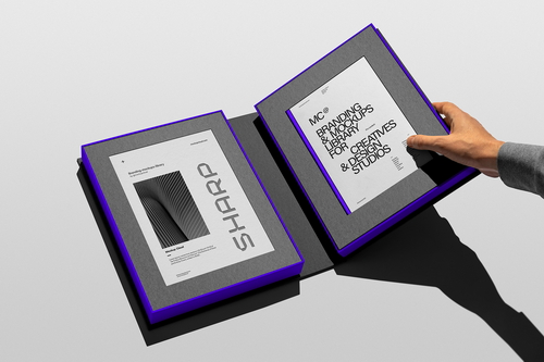Branding Packaging Mockup Scene / Sharp Series 04