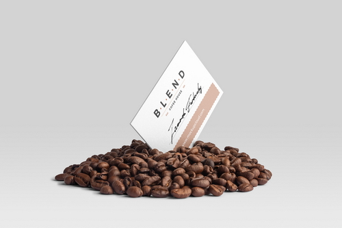 Coffee Business Card Mockup Scene 30