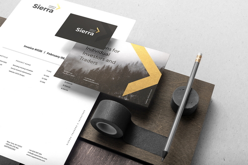 Sierra Stationery Branding Mockup Scene 06