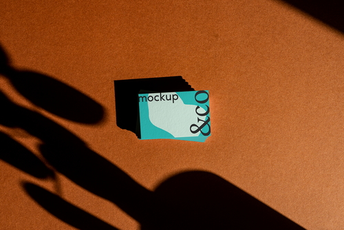 Business Cards Mockup Scene 01