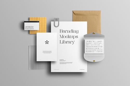 Branding Mockups Library Scene 04