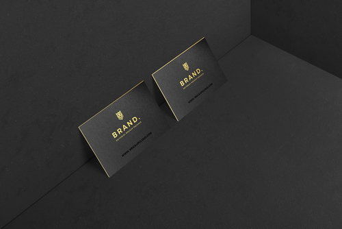Business Cards Branding Mockup Scene 01