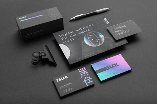 Blck Branding Stationery Mockup Scene 05