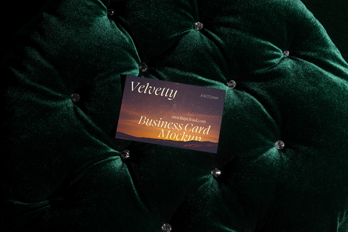 Business Card Mockup Scene 03 / Velvetty Series